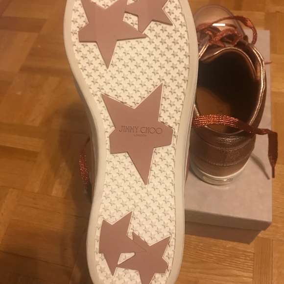 BNWB Jimmy Choo leather sneakers size 40.5 - Picture 4 of 6